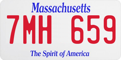 MA license plate 7MH659