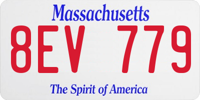 MA license plate 8EV779