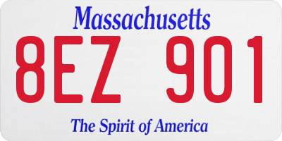 MA license plate 8EZ901