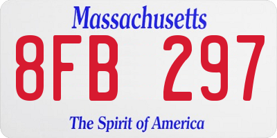 MA license plate 8FB297