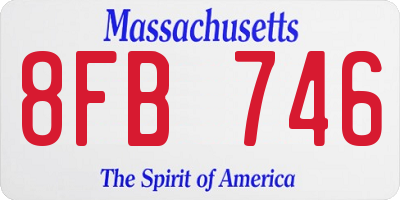 MA license plate 8FB746