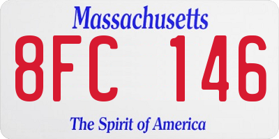 MA license plate 8FC146