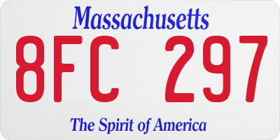 MA license plate 8FC297