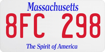 MA license plate 8FC298