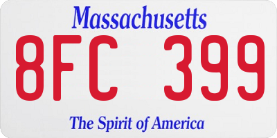 MA license plate 8FC399