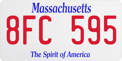 MA license plate 8FC595