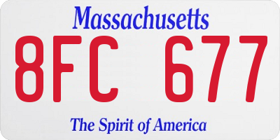 MA license plate 8FC677
