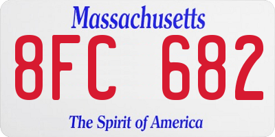 MA license plate 8FC682