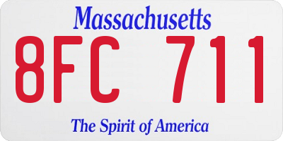 MA license plate 8FC711