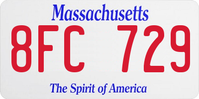 MA license plate 8FC729