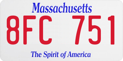 MA license plate 8FC751