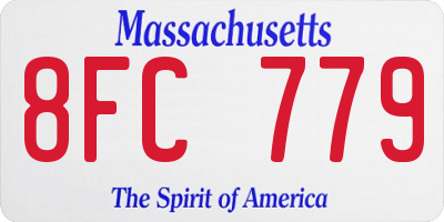 MA license plate 8FC779