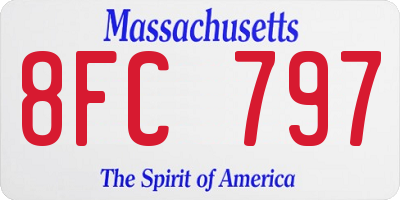 MA license plate 8FC797