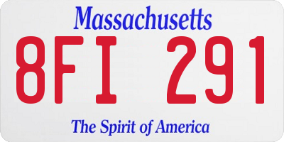 MA license plate 8FI291