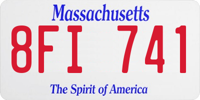 MA license plate 8FI741