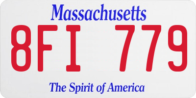 MA license plate 8FI779