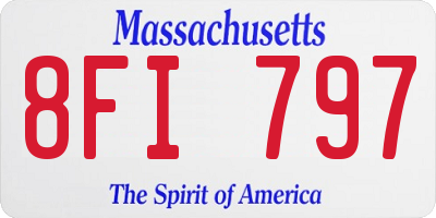 MA license plate 8FI797