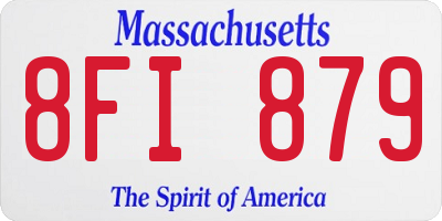MA license plate 8FI879
