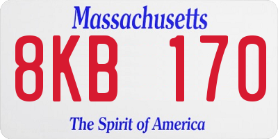 MA license plate 8KB170