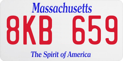 MA license plate 8KB659