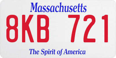 MA license plate 8KB721