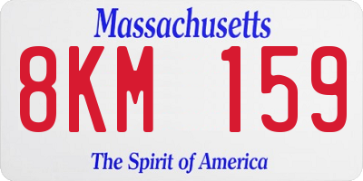 MA license plate 8KM159