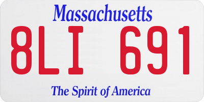 MA license plate 8LI691