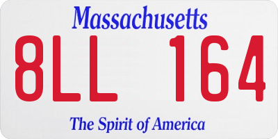 MA license plate 8LL164