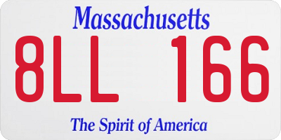 MA license plate 8LL166