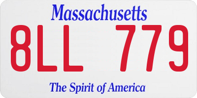MA license plate 8LL779
