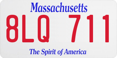 MA license plate 8LQ711