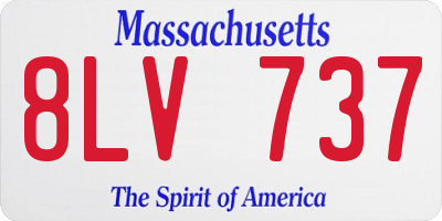 MA license plate 8LV737