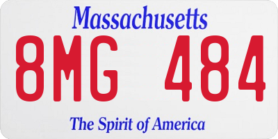MA license plate 8MG484
