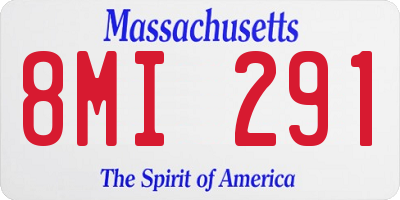 MA license plate 8MI291