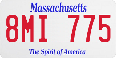 MA license plate 8MI775