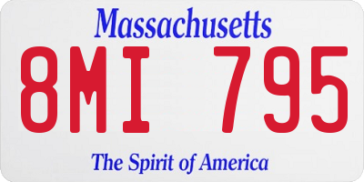 MA license plate 8MI795