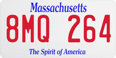 MA license plate 8MQ264