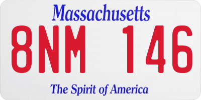 MA license plate 8NM146