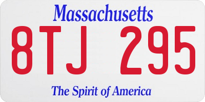 MA license plate 8TJ295
