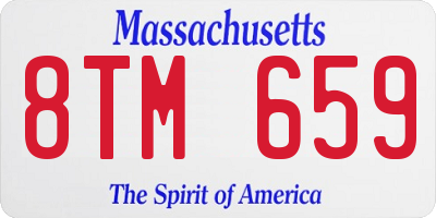 MA license plate 8TM659
