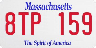 MA license plate 8TP159
