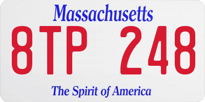 MA license plate 8TP248