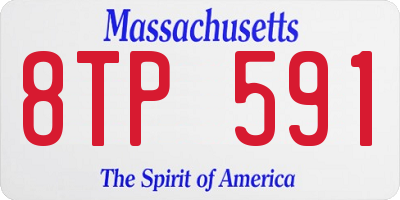 MA license plate 8TP591