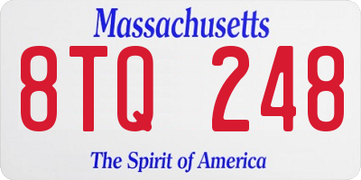 MA license plate 8TQ248