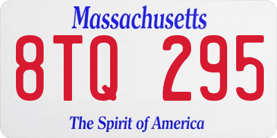 MA license plate 8TQ295