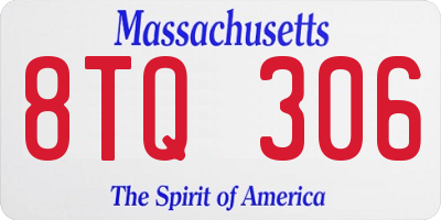MA license plate 8TQ306