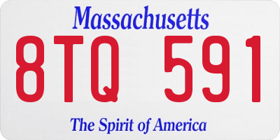 MA license plate 8TQ591