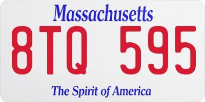 MA license plate 8TQ595