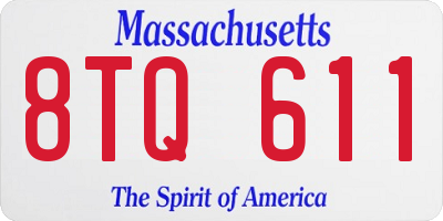 MA license plate 8TQ611