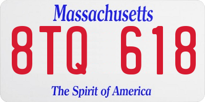 MA license plate 8TQ618
